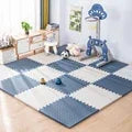 Play Mat EVA Foam 30.0 cm Pink White Nursery Crawling Floor Tiles Interlocking Puzzle Mat Toddler Play Area | Thomler