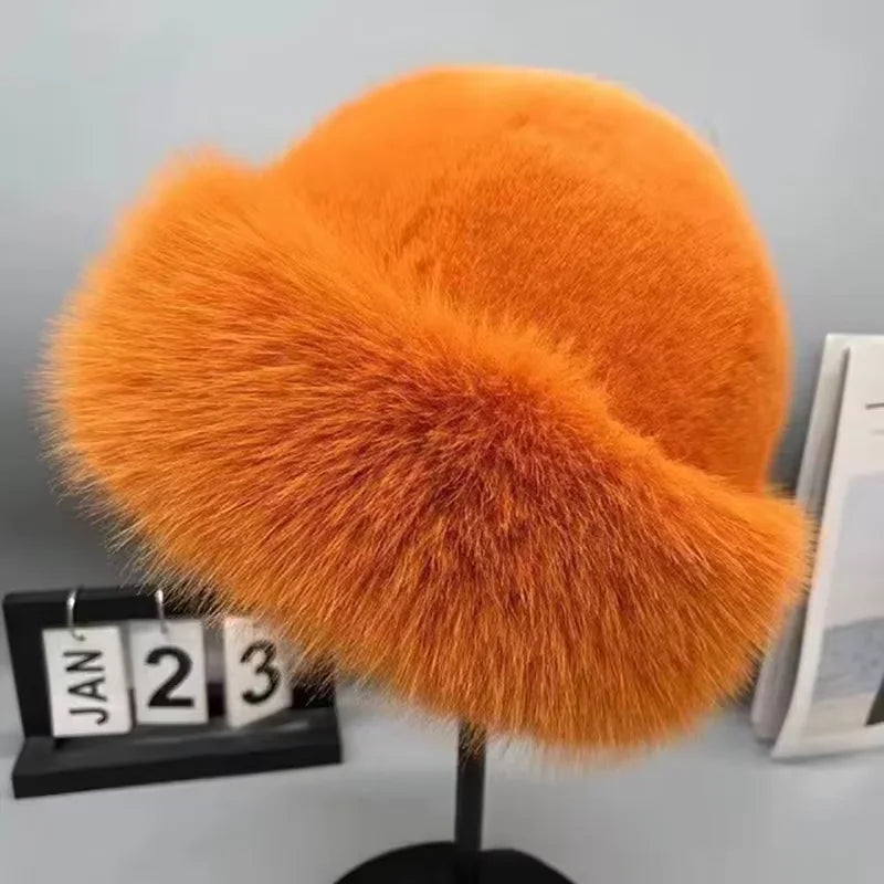 Faux Fur Trapper Hat for Women – Windproof Ear Flaps, Thick Fleece Lining for Skiing, Snowboarding & Winter Sports | Thomler