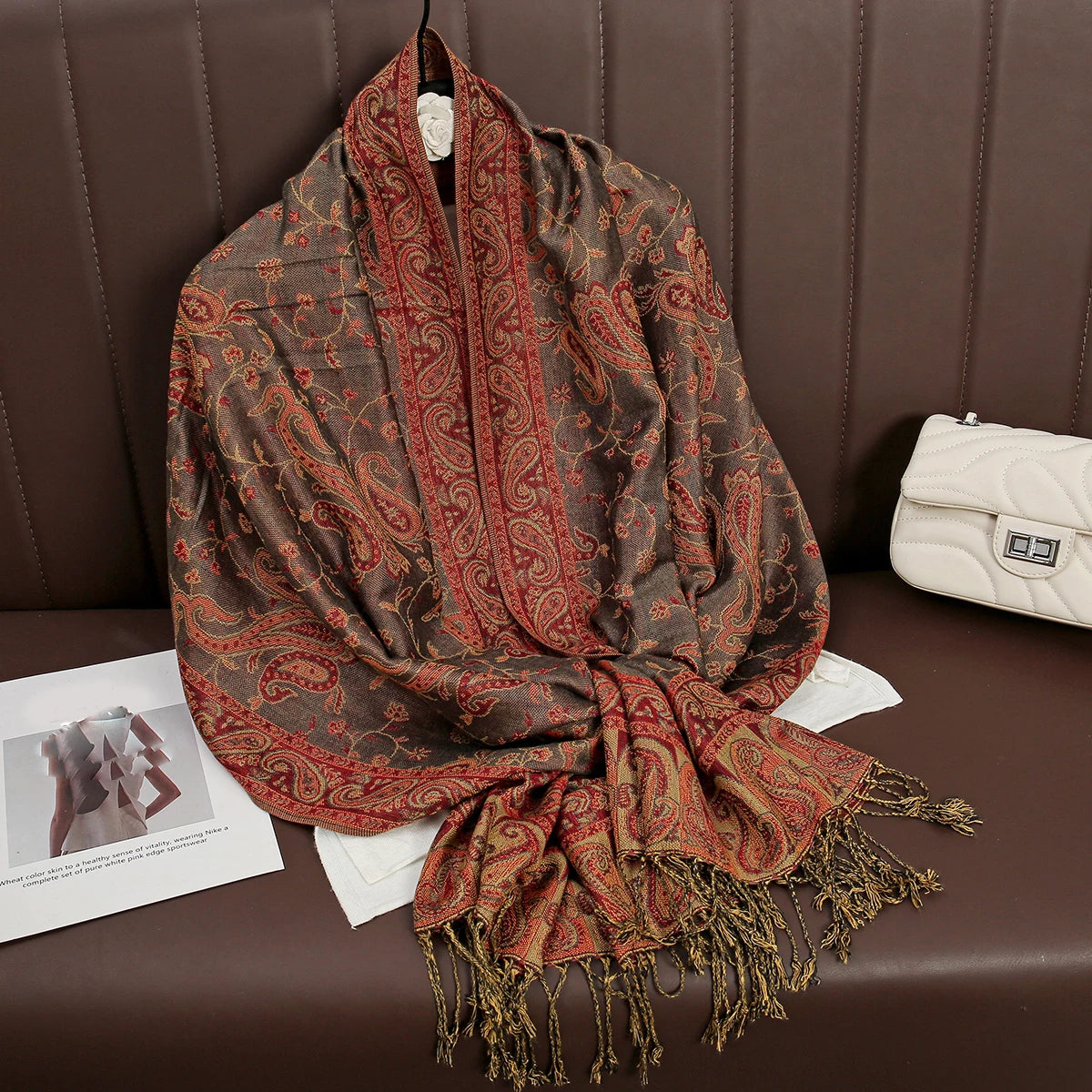 Soft Cotton-Blend Winter Wrap Scarf for Women – Lightweight Shawl for Fall & Cold Weather | Thomler