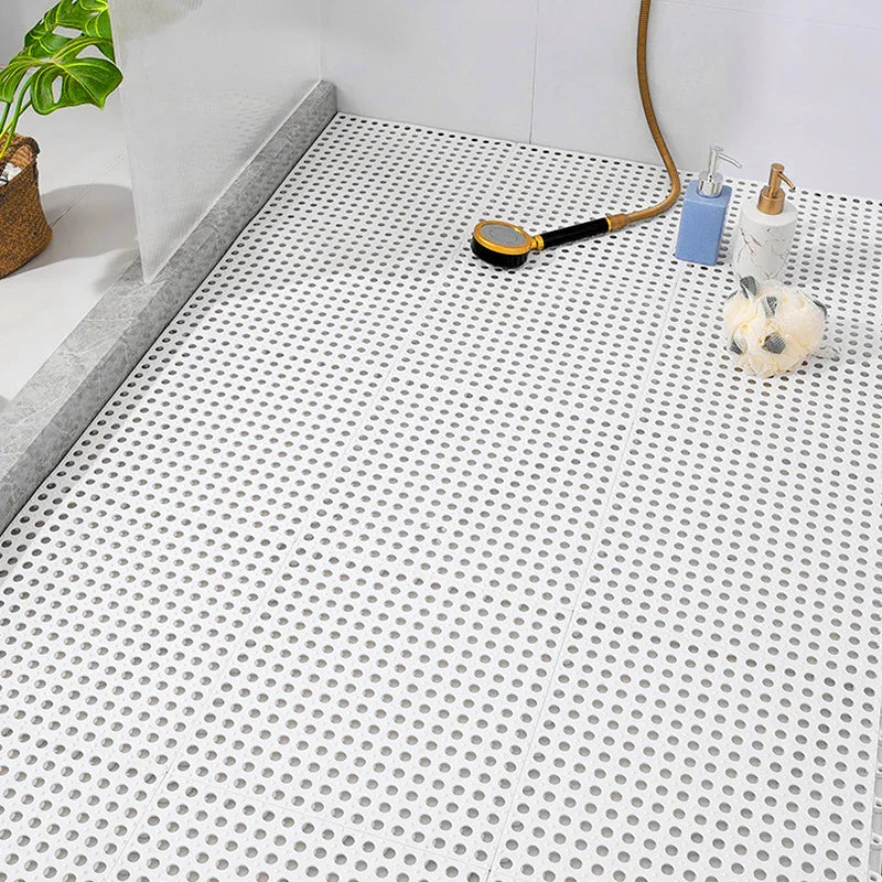 Shower Mat Rubber 30.0 cm 11.8" Non Slip Bathroom Floor Tile Bath Safety Grip Waterproof Modular Mat | Thomler