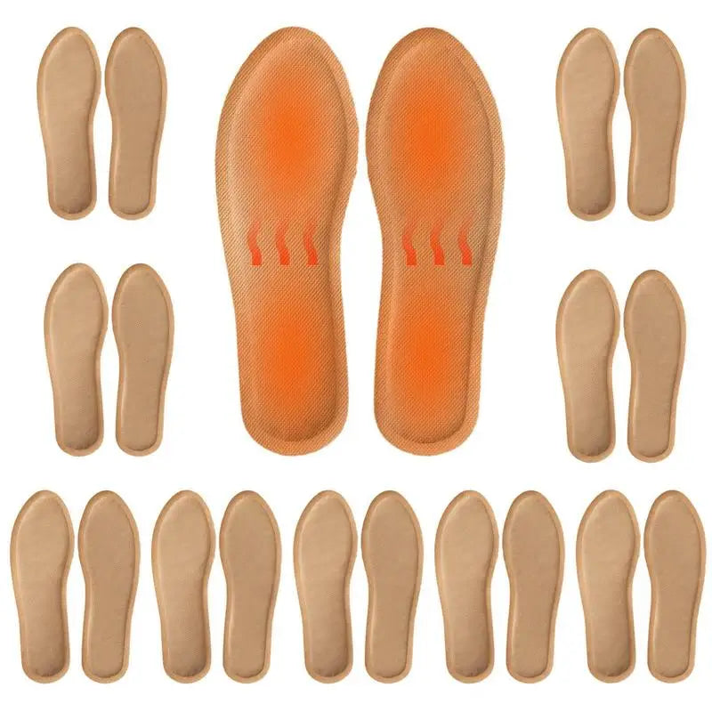 Air-Activated Toe Warmer Insoles for Winter – 12-Hour Heat, No Batteries Required – Pack of 10 Pairs | Thomler