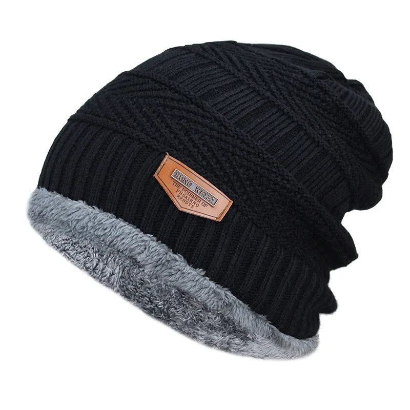 Cuffless Winter Beanie – Thick Knit Skullcap for Men & Women, Windproof Cold Weather Hat for Skiing Outdoors | Thomler