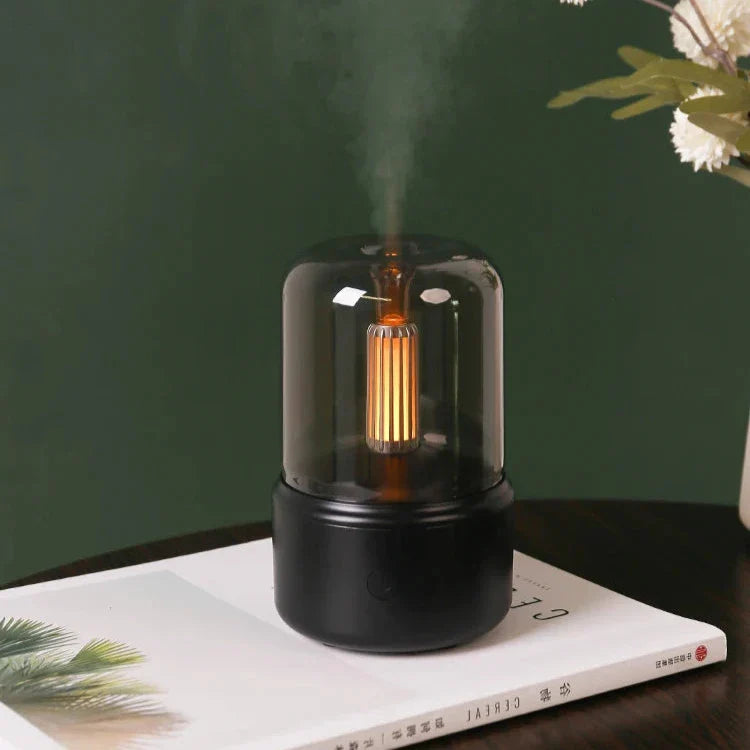 Diffuser Night Light ABS PP 6 in Bedroom Nursery Aromatherapy USB Rechargeable Ultrasonic Humidifier Relaxation | Thomler
