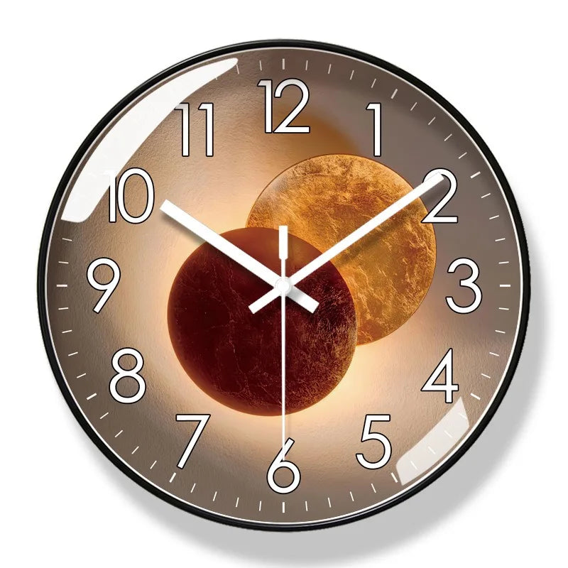 Modern Silent Wall Clock – Non-Ticking Quartz Movement – Sleek Minimalist Design for Living Room, Bedroom & Office Decor | Thomler