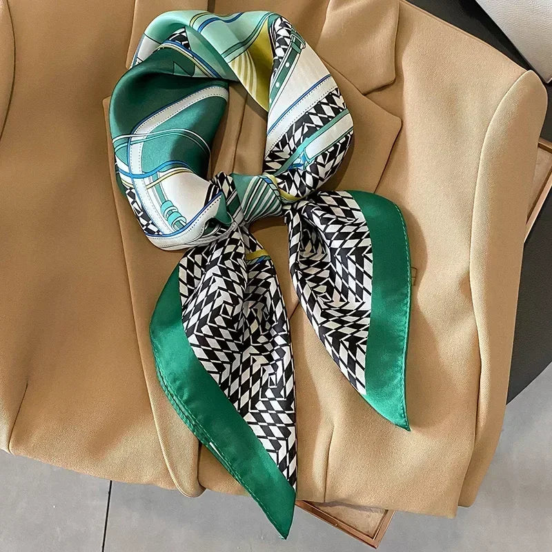 Satin Square Scarf for Women – Multi-Purpose Accessory for Hair, Neck, Bag & Headwrap | Thomler