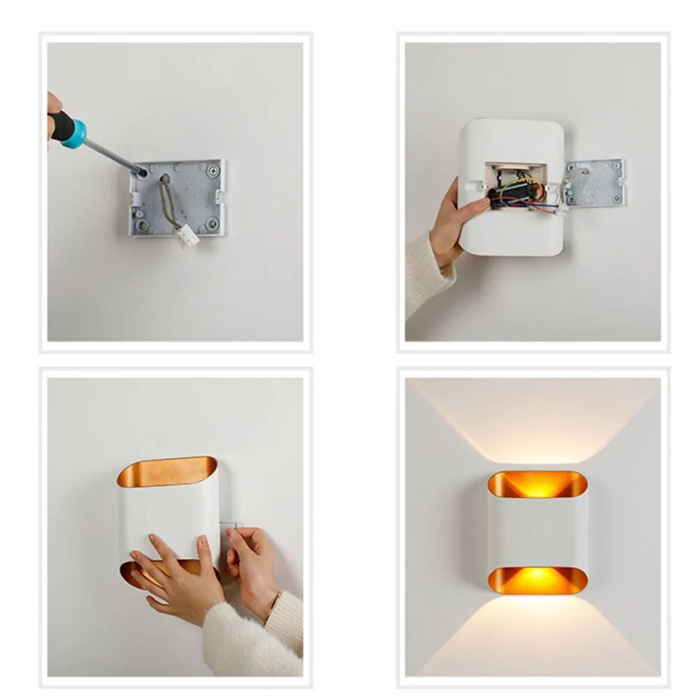 LED Outdoor Wall Sconce Weatherproof Up Down Light Aluminum Fixture for Patio Entry Garage Commercial Exterior Lighting | Thomler