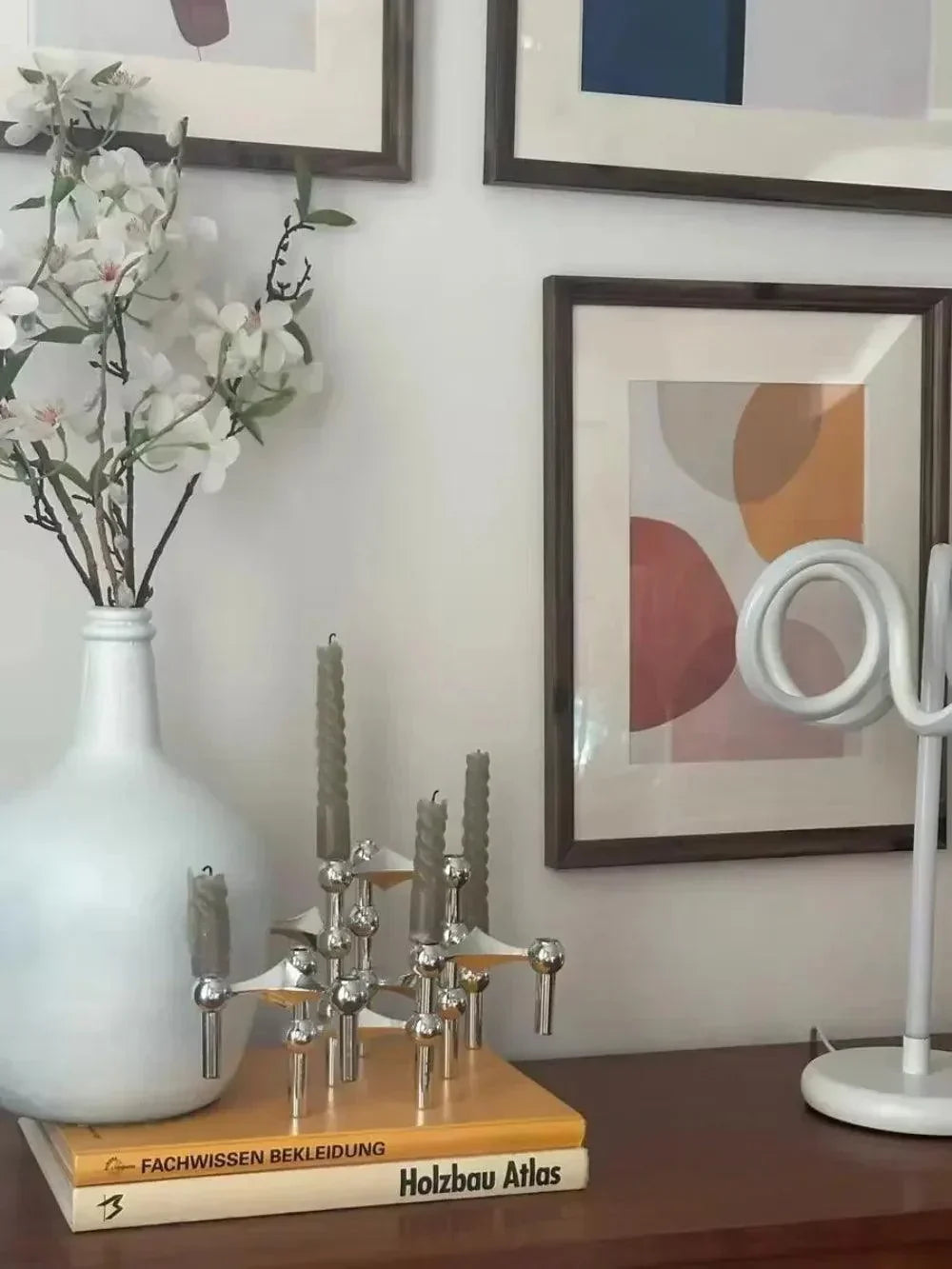 Geometric Metal Candle Holder - Modular Stacking Candelabra for Tables & Centerpieces - Modern Minimalist Decor | Thomler