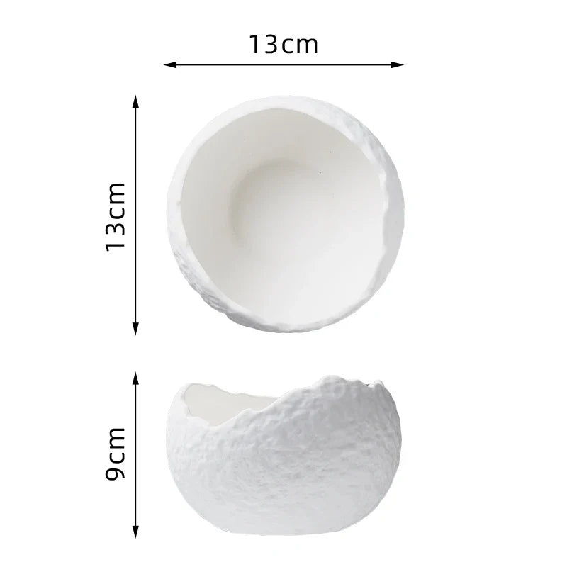 Ceramic Bowl Fine Porcelain 7.9 in Modern Dining Dessert Snack Serving Dish | Thomler