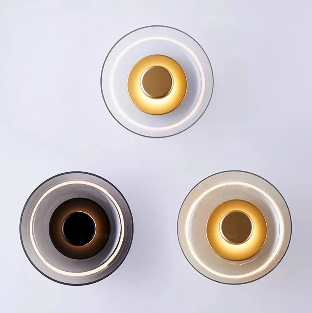 Contemporary Sconce with Domed Glass Shade – Iron Frame Wall-Mount Fixture for Bedrooms, Hallways & Living Spaces | Thomler