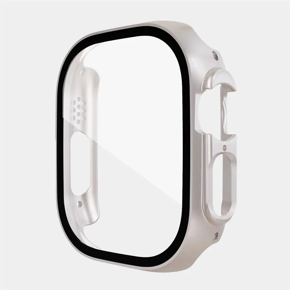 Protective Shell with Tempered Glass Screen Guard for 49mm Apple Watch Ultra Series – Full-Body Snap-On Design | Thomler