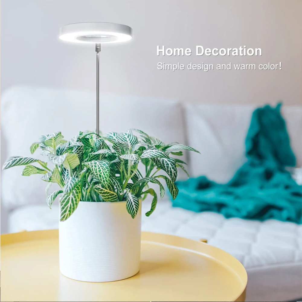 Adjustable Full-Spectrum Indoor Plant Grow Light with USB Power Stand | Thomler