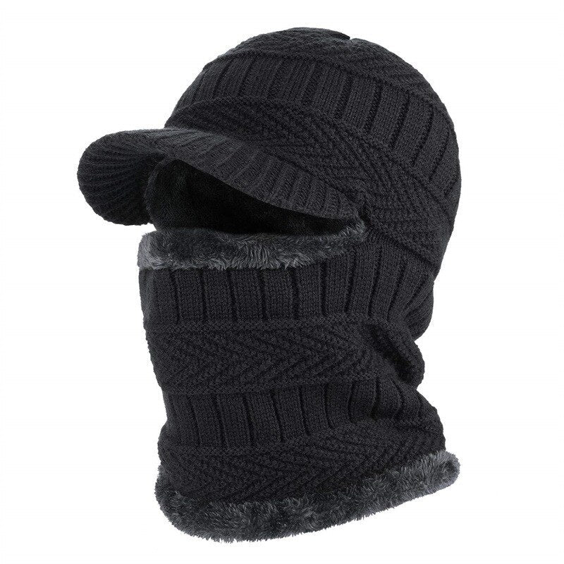 Knit Winter Beanie and Scarf Set for Men and Women – Matching Cozy Hat and Scarf Combo for Cold Weather | Thomler