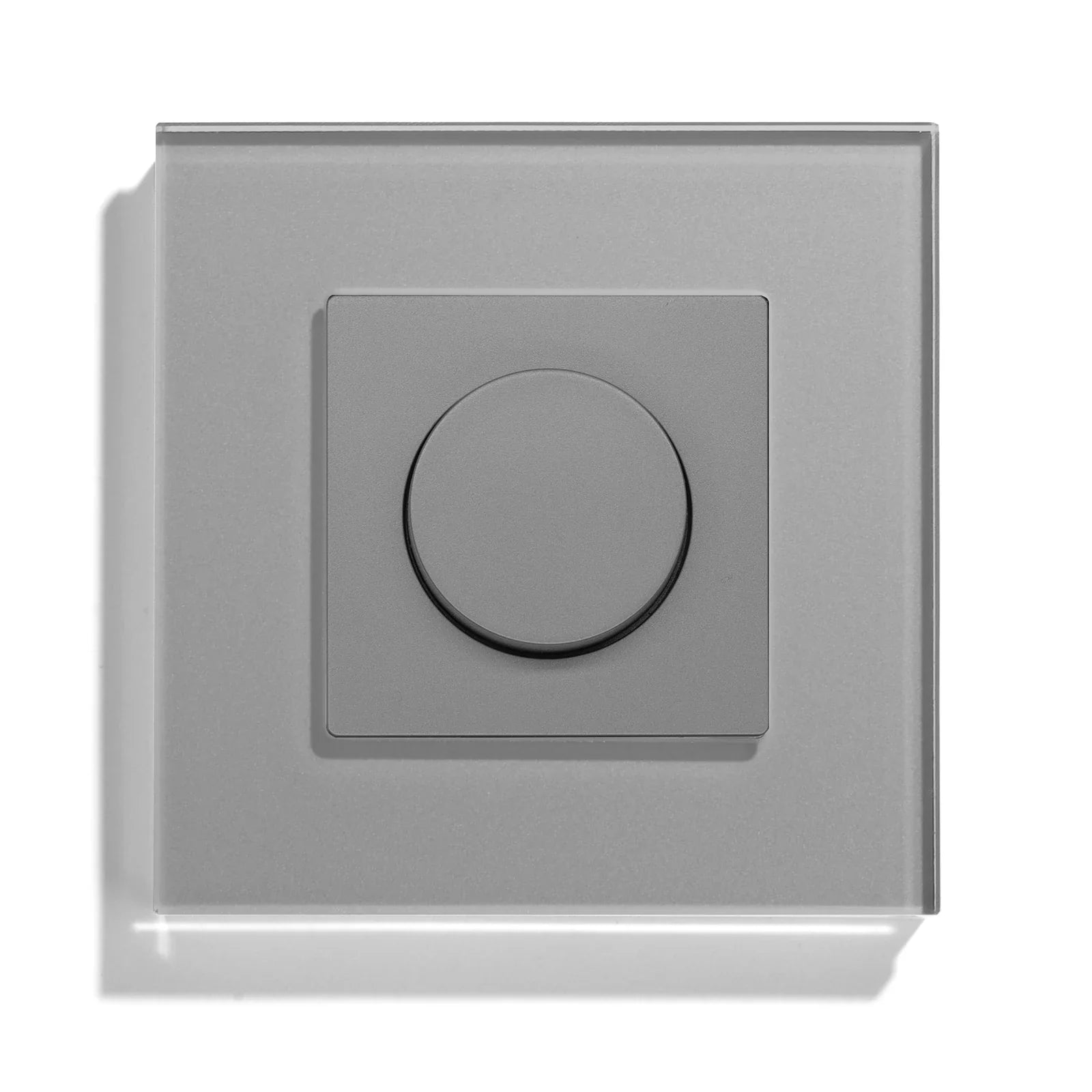 Wall Dimmer Glass Panel 8.6 cm (3.4") Rotary LED Lighting Control Home Living Room Bedroom Light Switch | Thomler