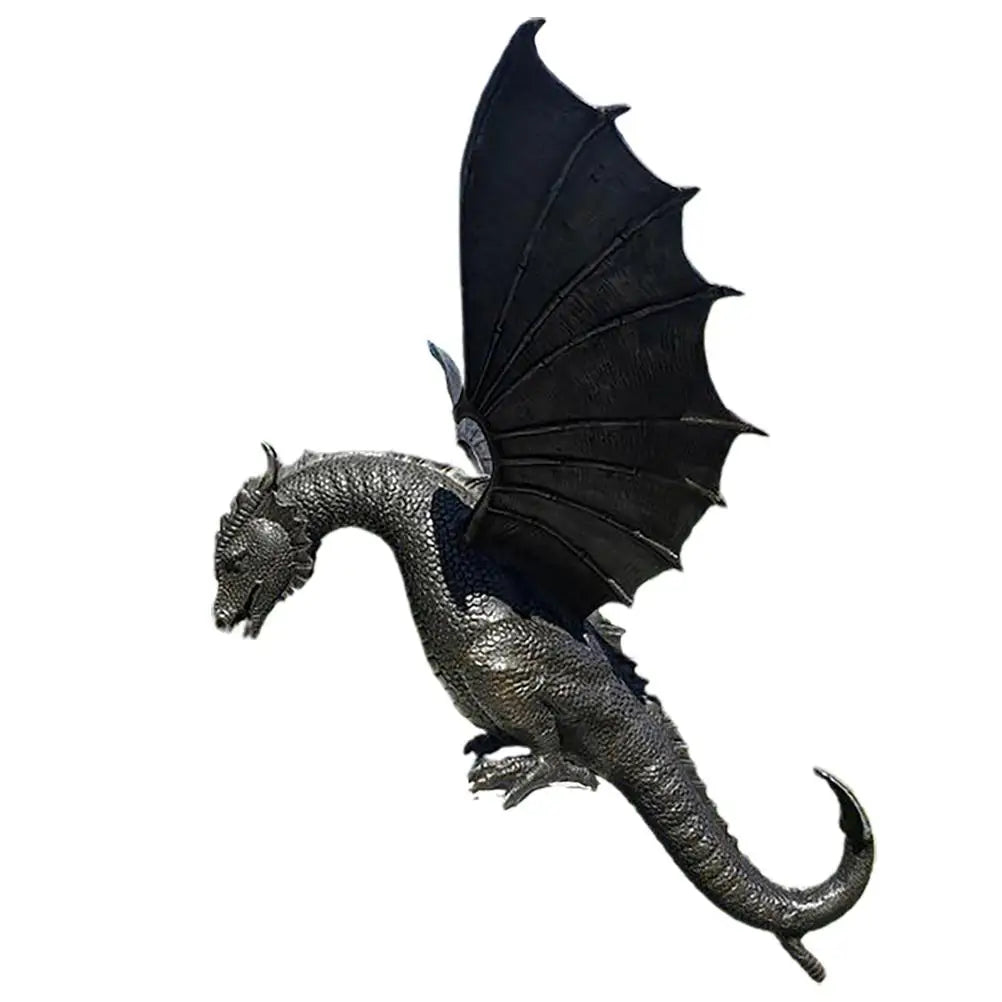 Garden Fountain Resin Dragon Sculpture 35.0 cm Bronze Pond Patio Water Feature Fantasy Ornament | Thomler