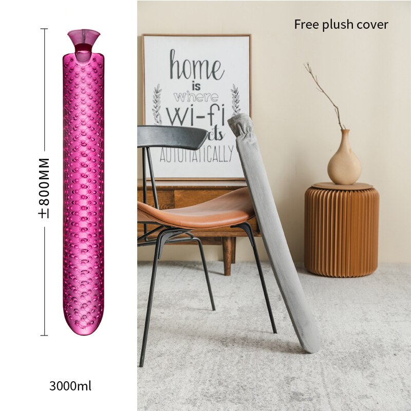 Extra-Long Body Hot Water Bottle with Thermal Cover for Full-Body Warmth & Pain Relief | Thomler
