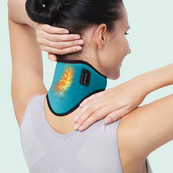 Heated Neck Wrap with 3 Temperature Settings & Auto-Off Timer for Pain Relief & Relaxation | Thomler