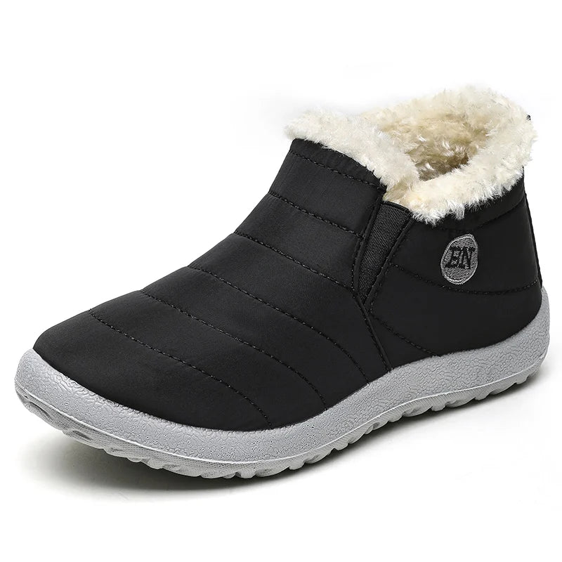 Men's Insulated Slip-On Ankle Boots – Plush-Lined Winter Footwear with Waterproof Shell & EVA Sole for Cold Weather Hiking, Daily Commute | Thomler