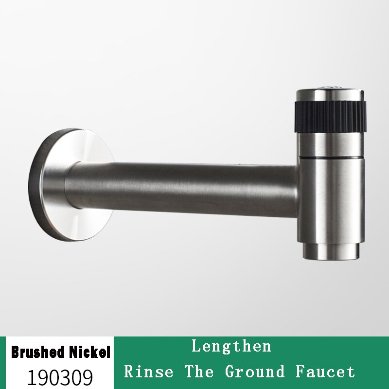Wall-Mount Outdoor Garden Faucet | Cold Water Hose Spigot with Brass Valve & Stainless Steel Body for Yard, Patio & Balcony | Thomler
