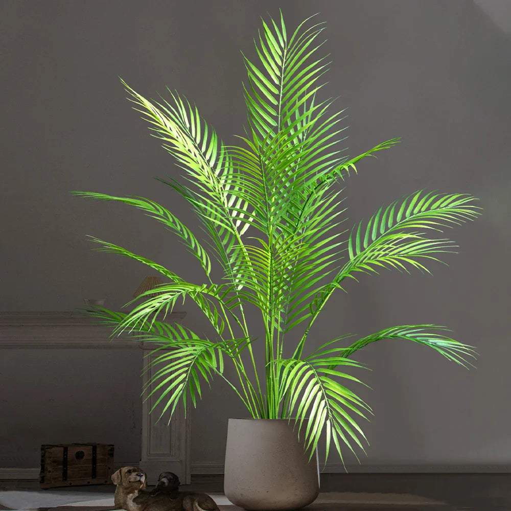 Artificial Palm Tree Plastic 88.0 cm Tropical Indoor Outdoor Decorative Floor Plant Patio Office Greenery | Thomler