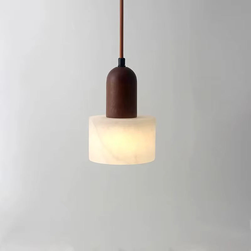 Sculpted Stone Hanging Lamp with Natural Marble Finish for Living Room & Dining | Thomler