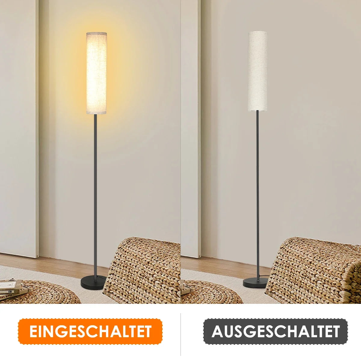 Adjustable LED Floor Lamp with Remote Control & Timer for Living Room & Bedroom | Thomler