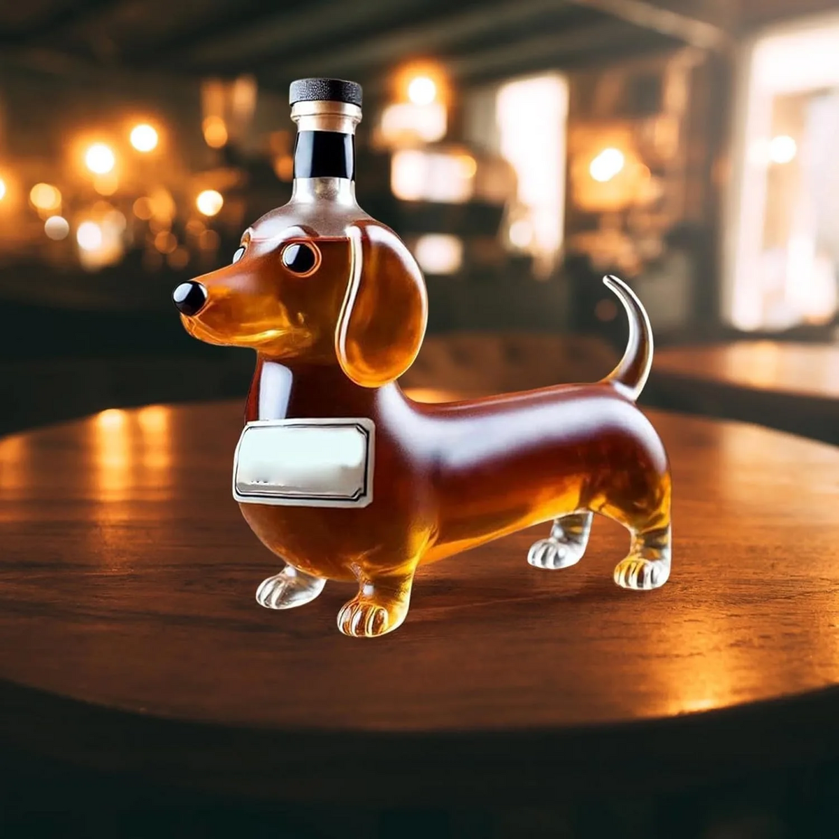 Decorative Glass Animal Bottle – Unique Figurine Decanter for Home Bar & Gifting | Thomler