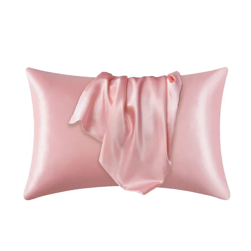 Pillowcase Mulberry Silk 50.0 x 70.0 cm Gold Bedroom Hair And Skin Cooling Sleep Cover Luxury Bedding | Thomler