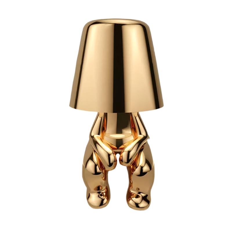 Table Lamp Aluminum LED 8.7 in Rechargeable Warm White Bedroom Nightstand Portable Touch Dimmable Lighting | Thomler