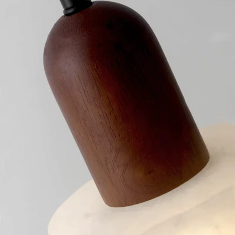 Sculpted Stone Hanging Lamp with Natural Marble Finish for Living Room & Dining | Thomler