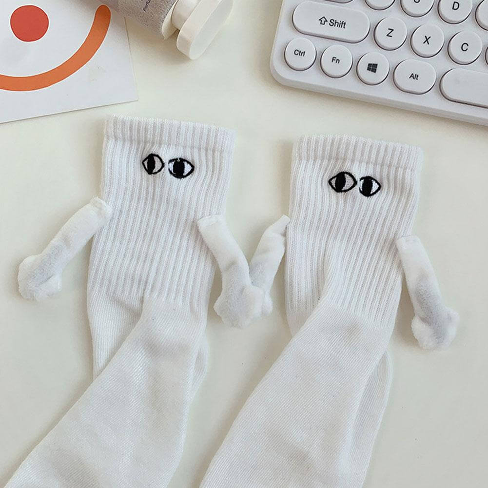 Cartoon Eyes Couples Socks with Matching Design for Pairs | Fun Novelty Footwear for Men & Women | Comfortable Cotton Blend Crew Socks for | Thomler