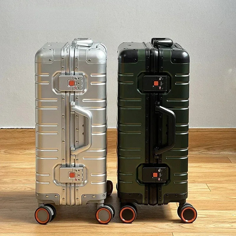 Hardshell Spinner Suitcase Aluminum-Magnesium TSA Lock 360° Wheels Travel Luggage Carry-On for Business Trips Vacations | Thomler