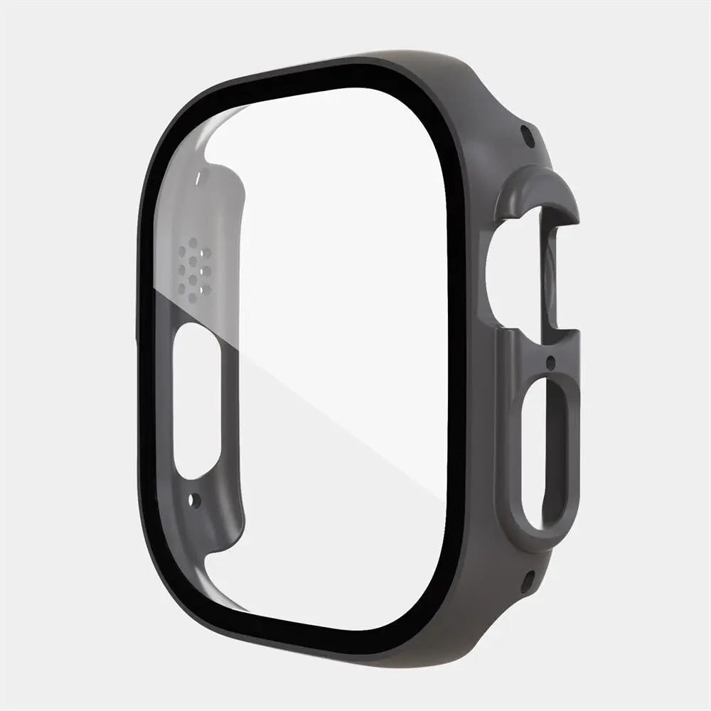 Protective Shell with Tempered Glass Screen Guard for 49mm Apple Watch Ultra Series – Full-Body Snap-On Design | Thomler
