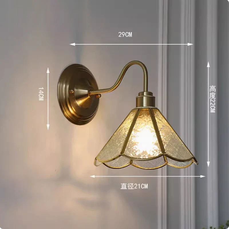 Wall Lamp Stained Glass E27 27.0 cm Hallway Bedroom Tiffany Style Lighting | Thomler