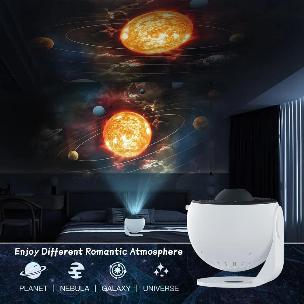 Rotating Star & Galaxy Night Light Projector with Remote – 13 Celestial Scenes for Bedroom, Kids Room & Ambient Lighting | Thomler