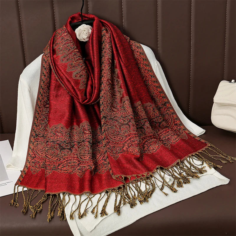 Women's Soft Cashmere-Feel Wrap Shawl – Lightweight Year-Round Fashion Accessory for Everyday Warmth | Thomler