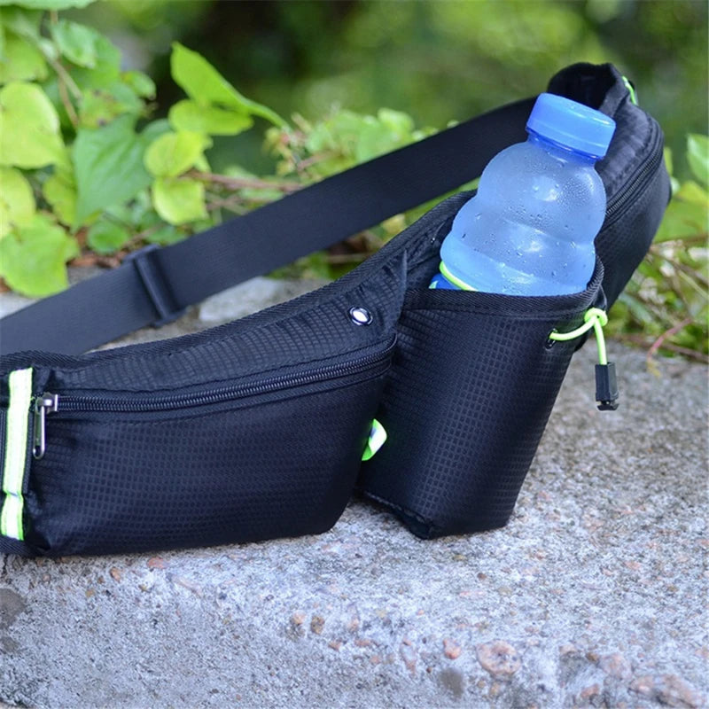 Hands-Free Hydration Waist Pouch for Runners – Stable Flask Carrier & Phone Storage | Thomler
