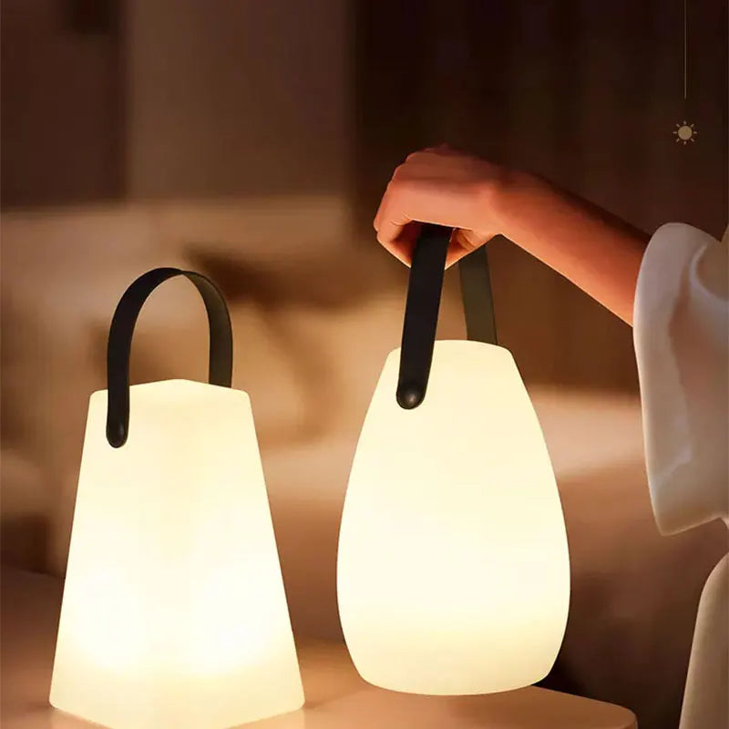 Outdoor Table Lamp Waterproof ABS LED 8 Colors 10 in Portable Patio Garden Lighting With Remote USB Rechargeable | Thomler
