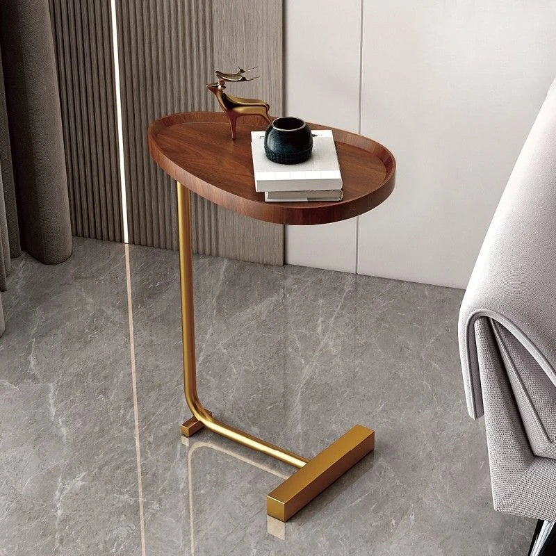Rolling C-Table | Slide-Under Sofa Side Table for Living Room & Bedroom | Thomler