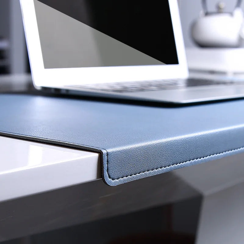 Ergonomic Desk Pad with Cushioned Wrist Rest and Elbow Support for Office, Gaming, and Home Workspace - Premium Vegan Leather Surface | Thomler