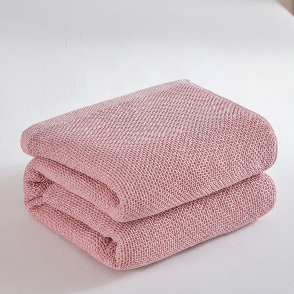 Airy Cotton-Blend Throw with Tassels – Year-Round Comfort for Couch, Bed & Chair | Thomler