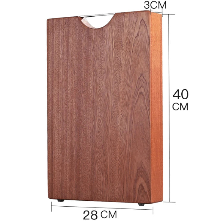 Solid Hardwood Cutting Board – Antimicrobial, Crack-Resistant, Untreated Dark Wood Chopping Block for Kitchen | Thomler
