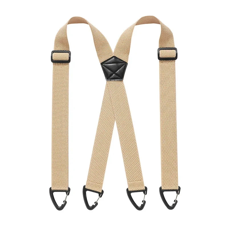 Adjustable Work Suspenders with Metal Clips – X-Back & Y-Back Designs for Men | Thomler