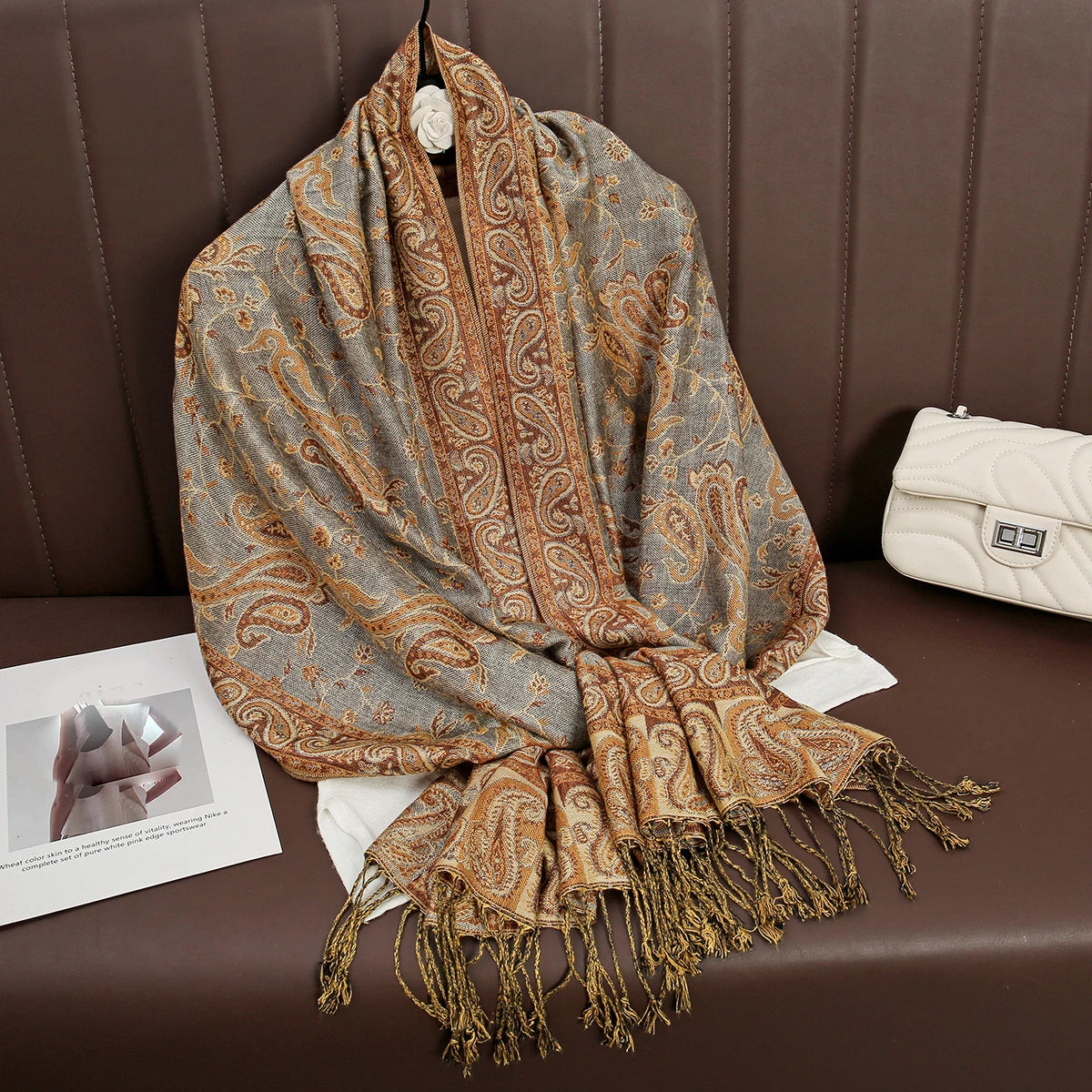 Women's Soft Cashmere-Feel Wrap Shawl – Lightweight Year-Round Fashion Accessory for Everyday Warmth | Thomler