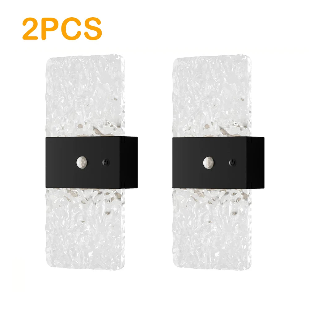 Rechargeable Motion-Activated LED Wall Sconce 2-Pack – Wireless Dimmable Accent Lights for Hallways, Bedrooms & Stairs | Thomler