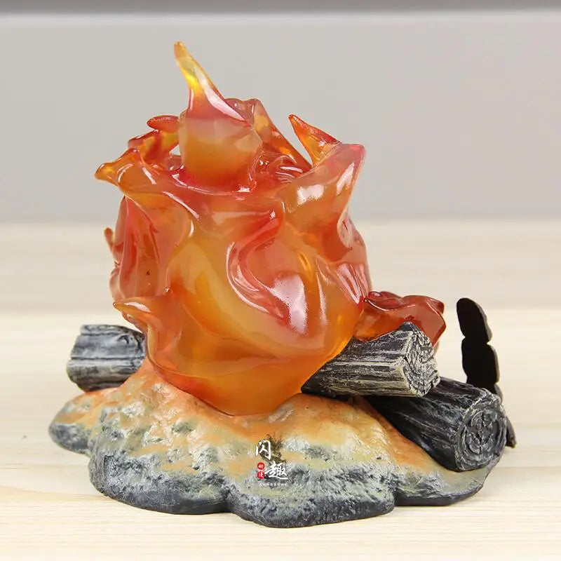 Glowing Flame Cartoon Collectible Figure | Glow-in-the-Dark Anime Character Statue for Shelf Display & Home Decor | PVC Figurine Collectible | Thomler