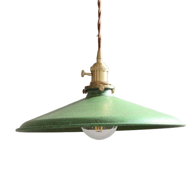 Pendant Light Iron 13.8 in Blue Adjustable Kitchen Island Dining Industrial Vintage Hanging Ceiling Lamp | Thomler