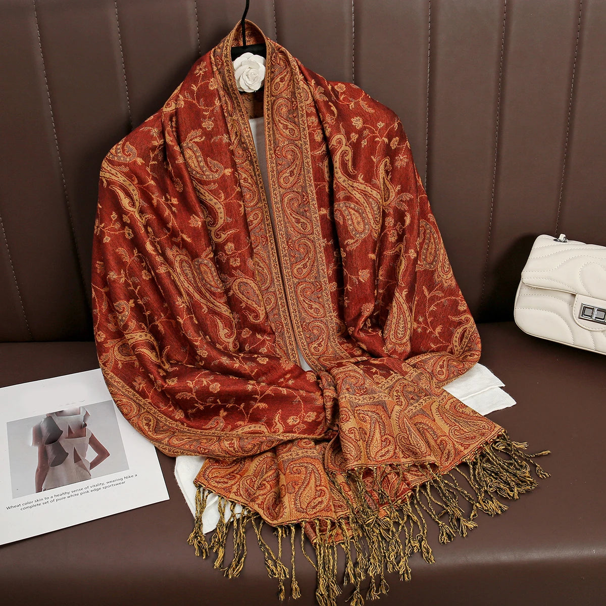 Soft Cotton-Blend Winter Wrap Scarf for Women – Lightweight Shawl for Fall & Cold Weather | Thomler