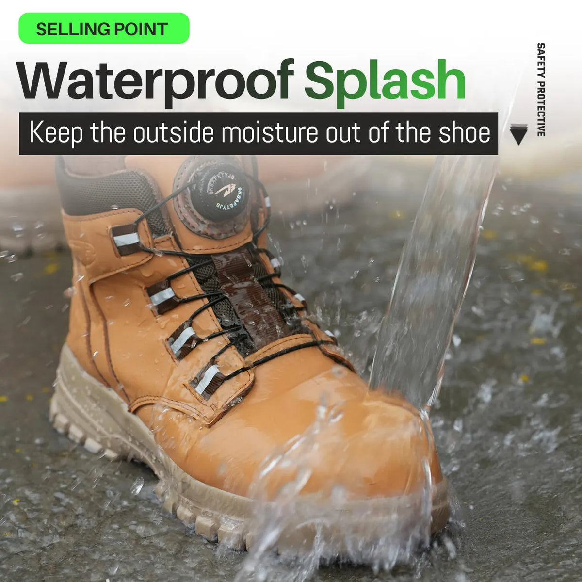 Waterproof Work Boots for Men – Reinforced Safety Toe Cap Anti-Puncture Protection Construction Footwear Industrial Ankle Boots | Thomler