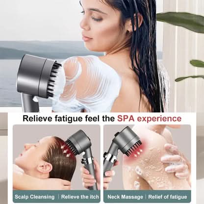 High-Pressure Filtered Showerhead with Built-In Water Purifier & 3-Mode Massage Spray for Low Pressure Bathrooms | Thomler