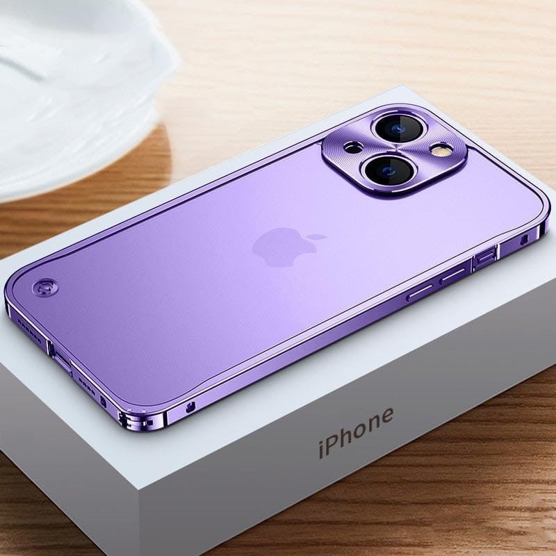 Aircraft-Grade Aluminum iPhone Case Precision-Milled Snap-On Protection for Apple Smartphones Slim Lightweight Metal Bumper Shell | Thomler